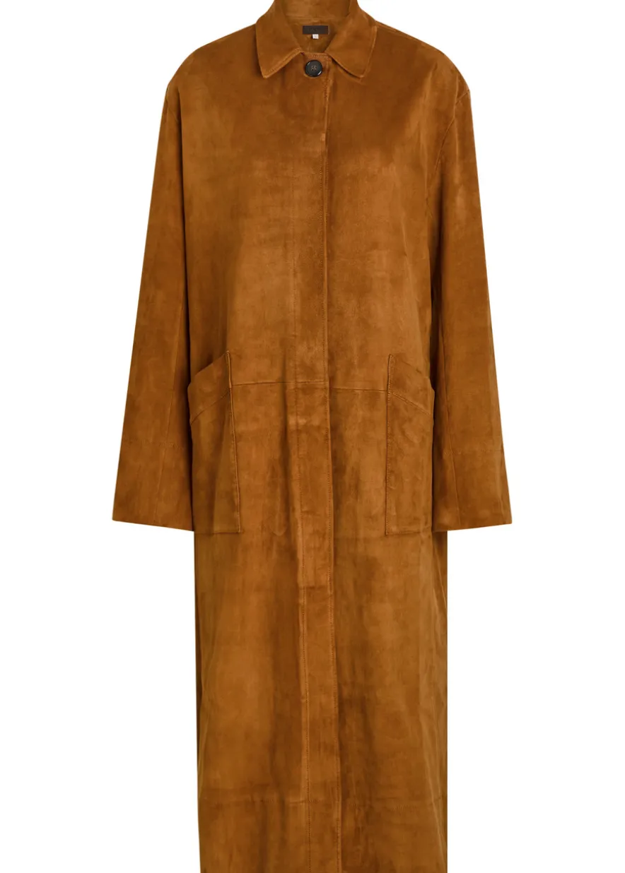 Corleone suede trench coat
