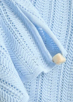 Corsica pointelle-knit mini skirt