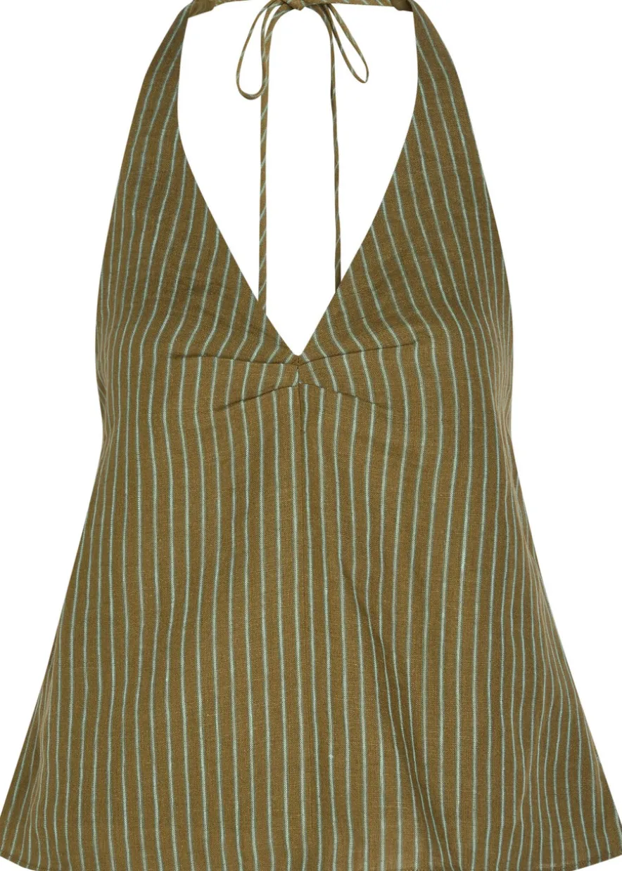 Corso striped linen top