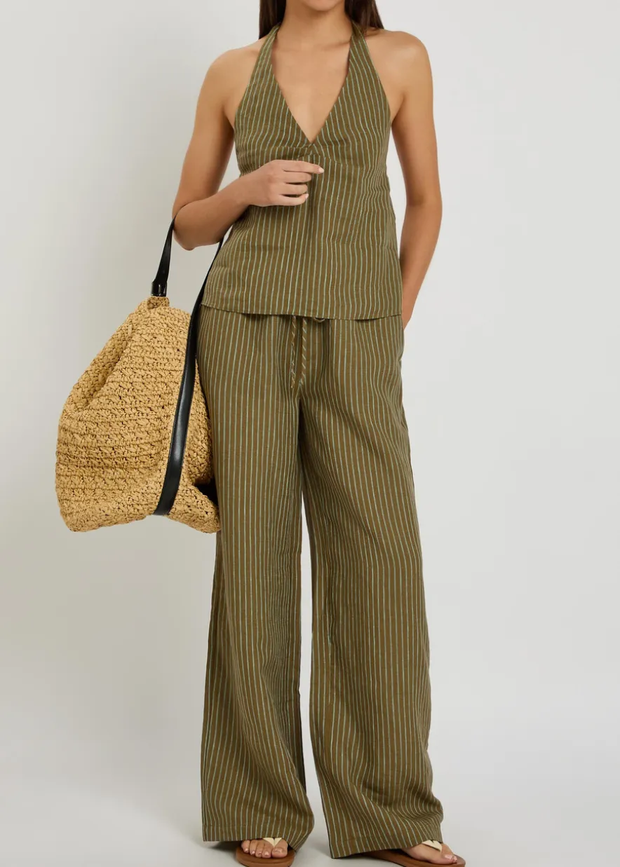 Corso striped linen top
