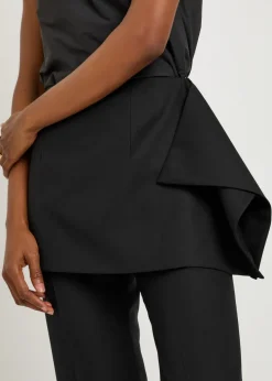 Cosette layered-effect wool-blend trousers
