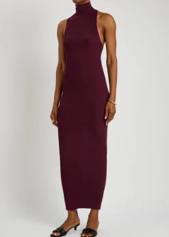 Cosima fine-knit midi dress