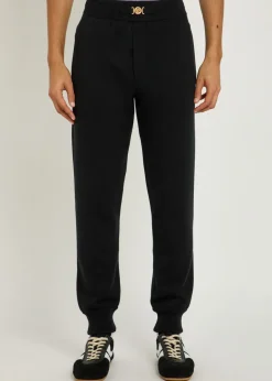 Cotton and cashmere-blend trousers