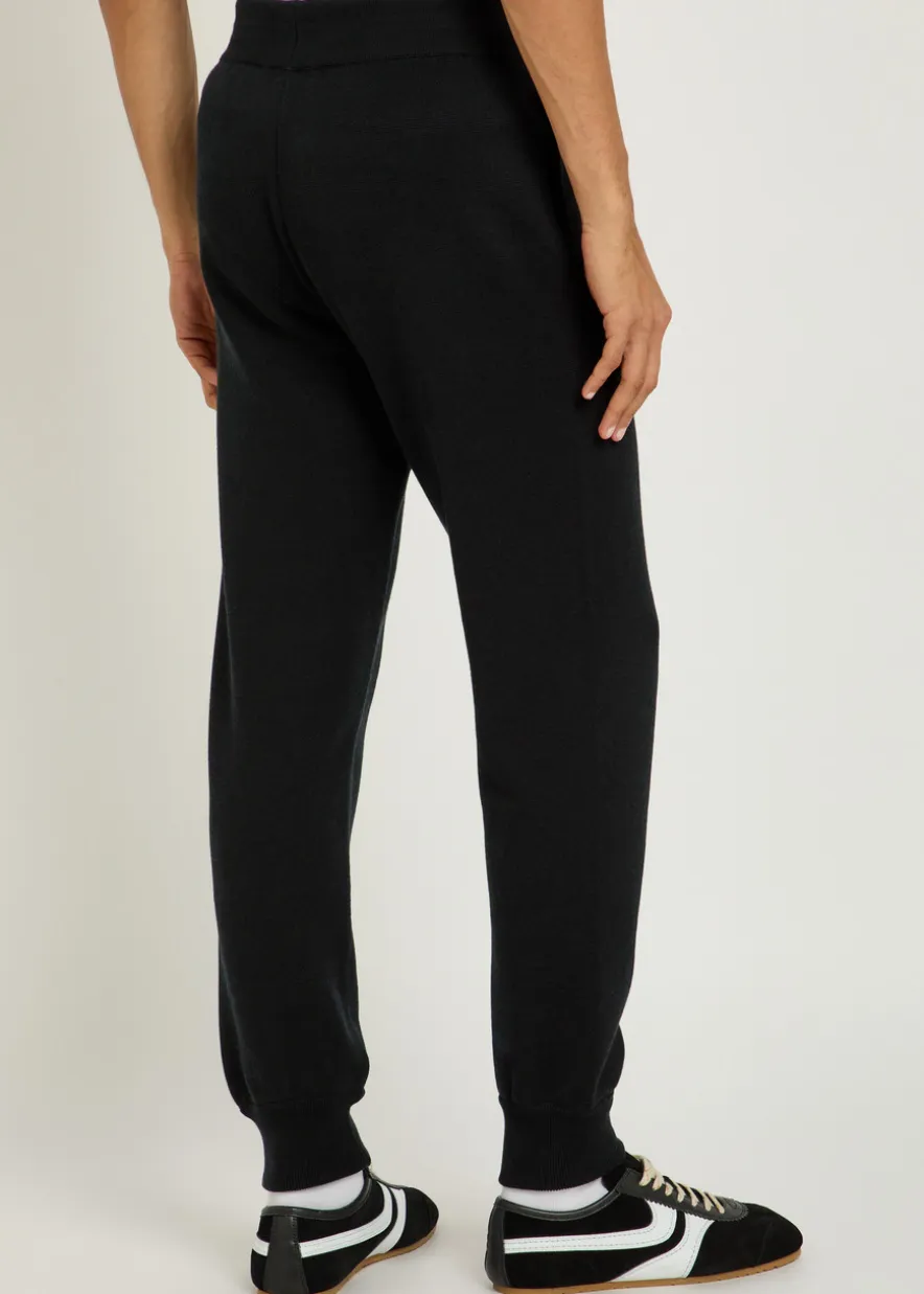 Cotton and cashmere-blend trousers