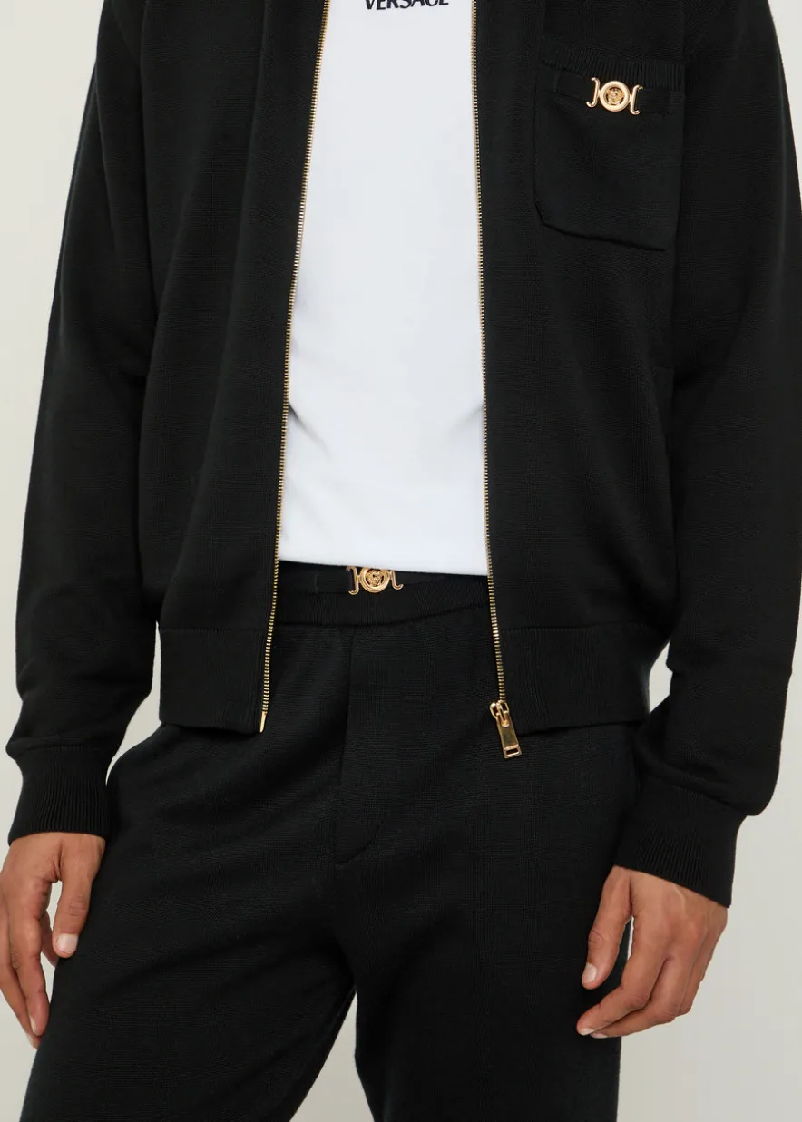 Cotton and cashmere-blend trousers