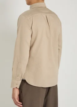 Cotton and linen-blend shirt