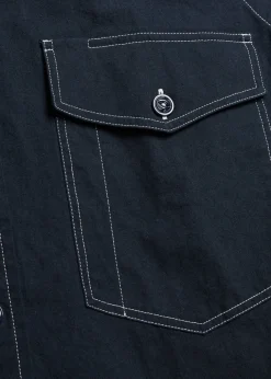 Cotton and linen-blend shirt