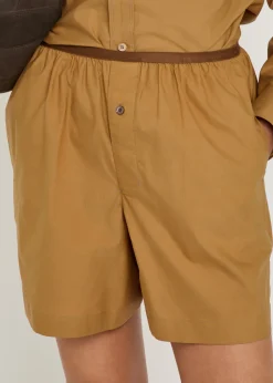 Cotton and silk-blend boxer shorts
