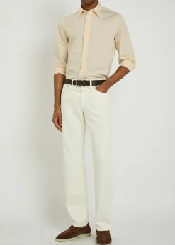 Cotton and silk-blend shirt