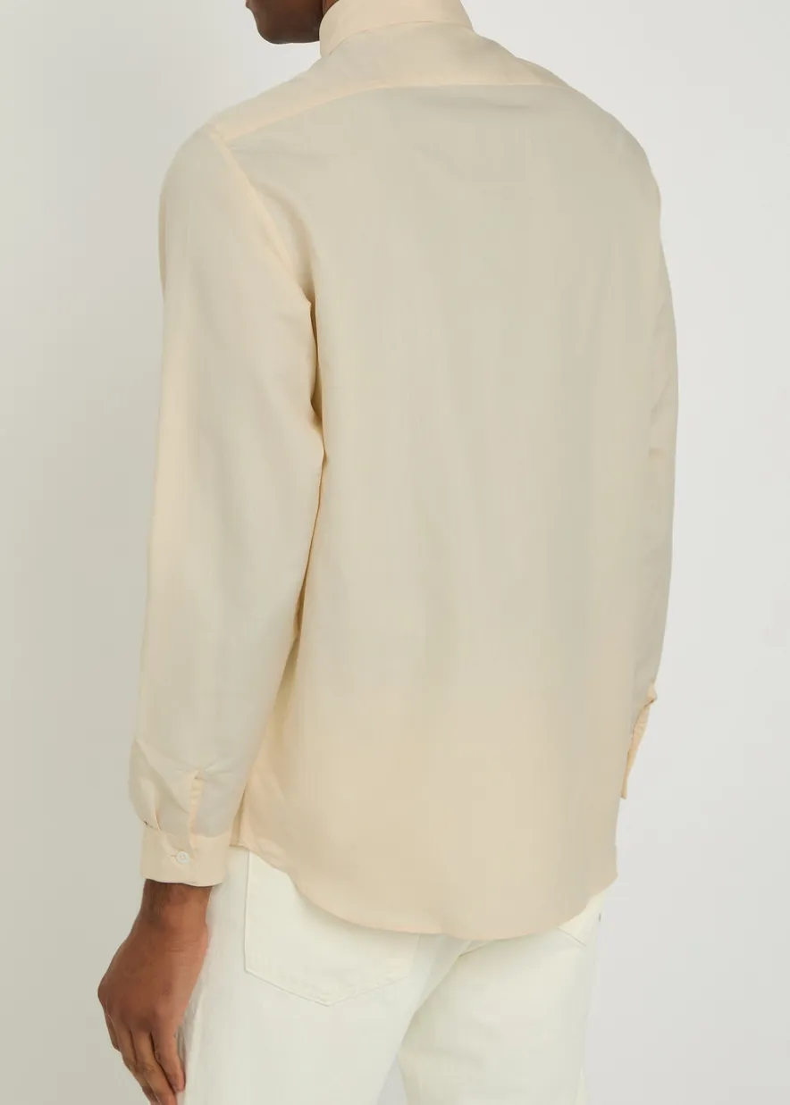 Cotton and silk-blend shirt