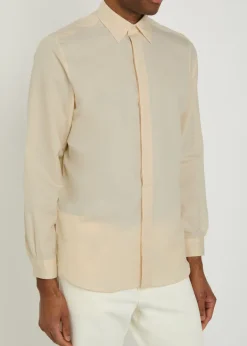 Cotton and silk-blend shirt