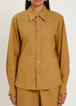 Cotton and silk-blend shirt