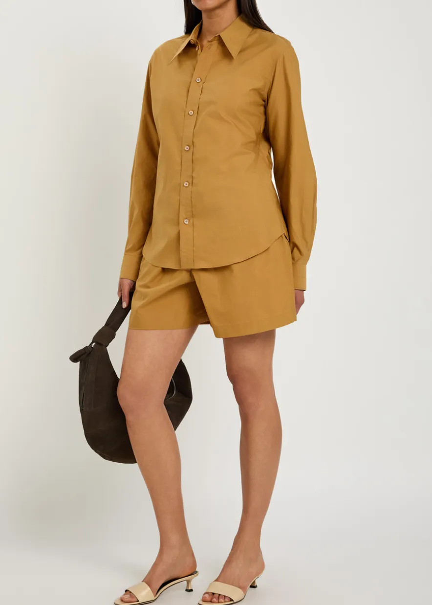 Cotton and silk-blend shirt