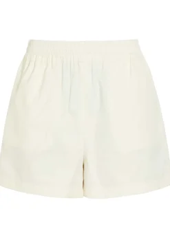 Cotton and silk-blend shorts