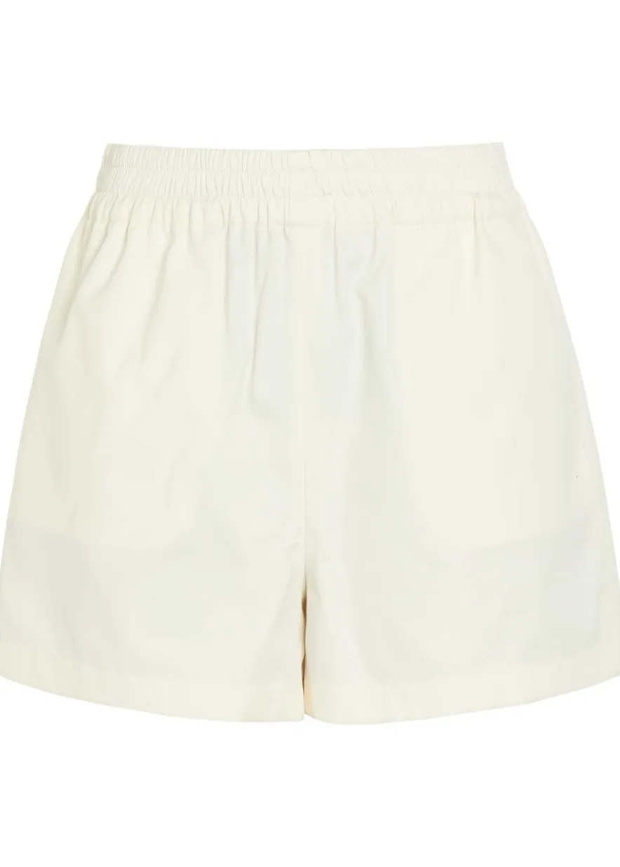 Cotton and silk-blend shorts