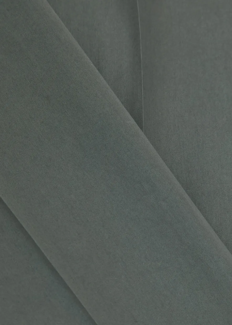 Cotton and silk-blend trousers