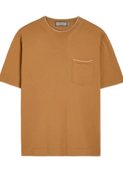 Cotton and silk-blend T-shirt