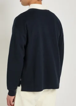 Cotton and wool-blend rugby top