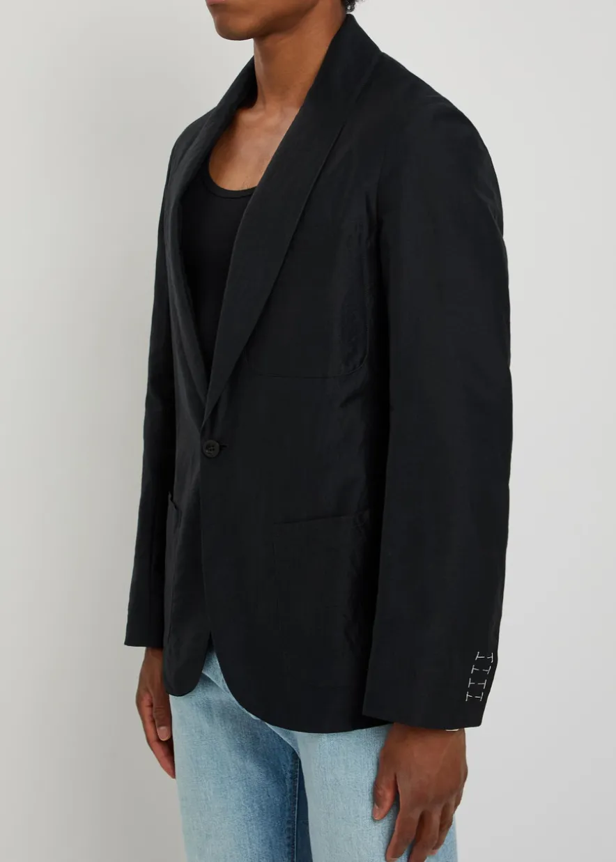 Cotton-blend blazer