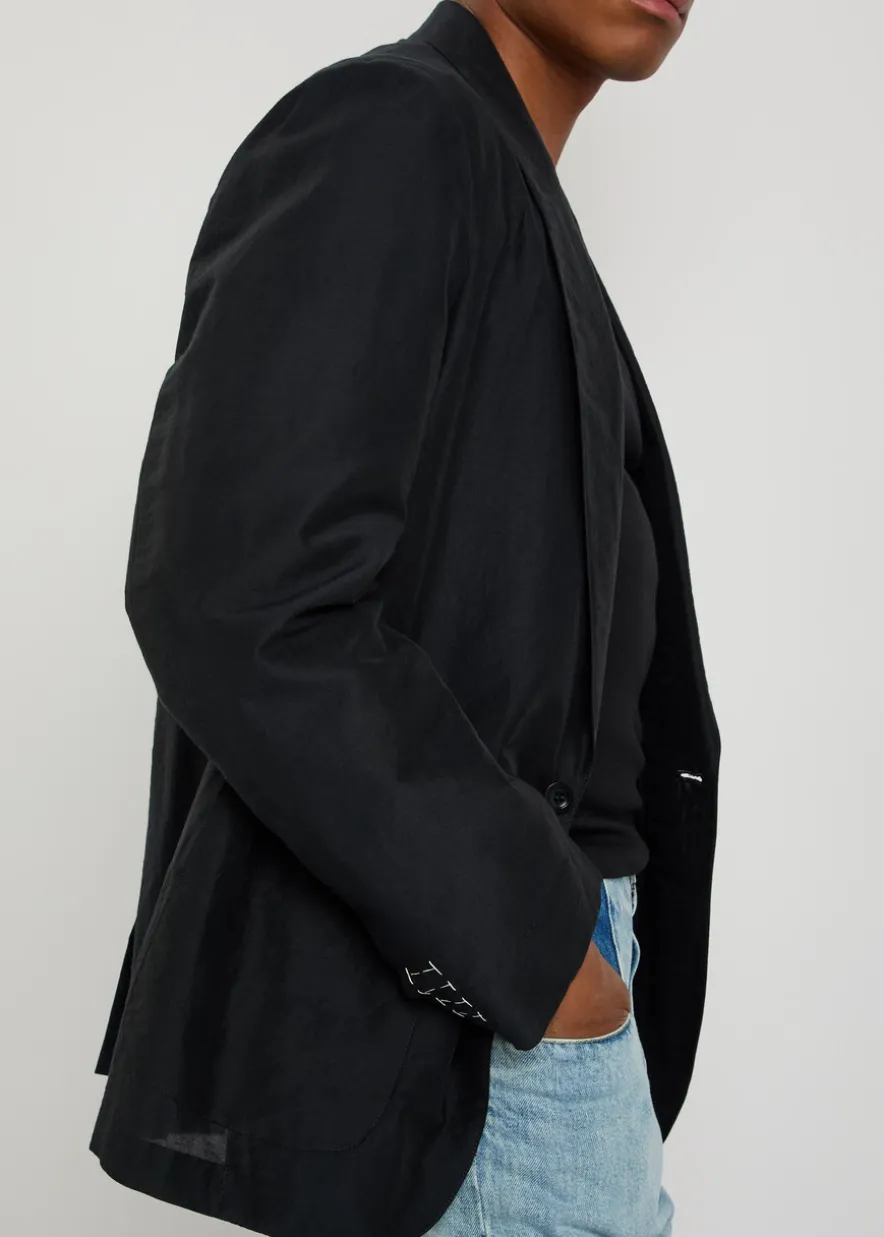 Cotton-blend blazer
