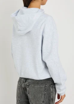 Cotton-blend hooded sweatshirt