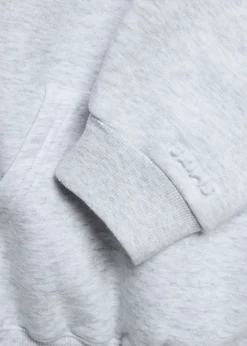 Cotton-blend hooded sweatshirt
