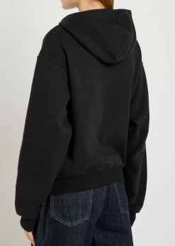 Cotton-blend hooded sweatshirt