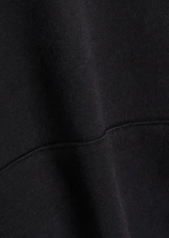 Cotton-blend hooded sweatshirt