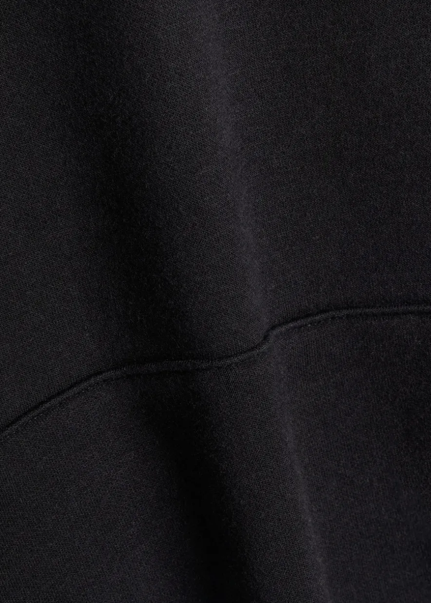 Cotton-blend hooded sweatshirt