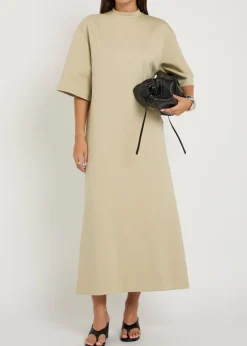 Cotton-blend maxi T-shirt dress