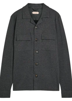 Cotton-blend overshirt