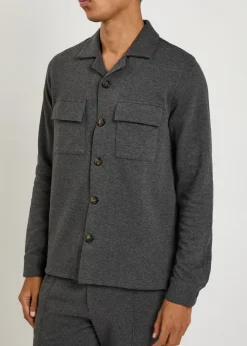 Cotton-blend overshirt
