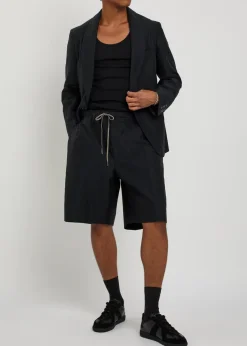 Cotton-blend shorts