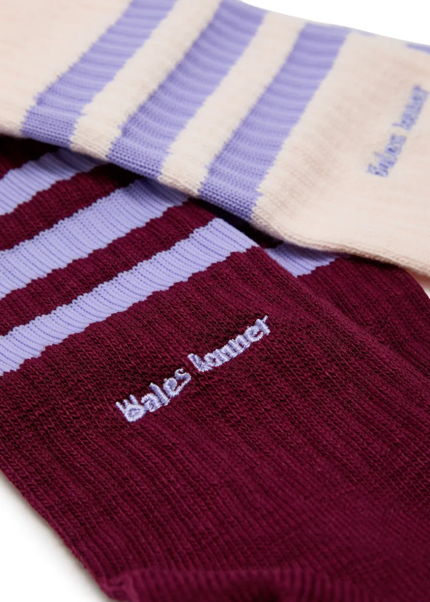 Cotton-blend socks - set of two
