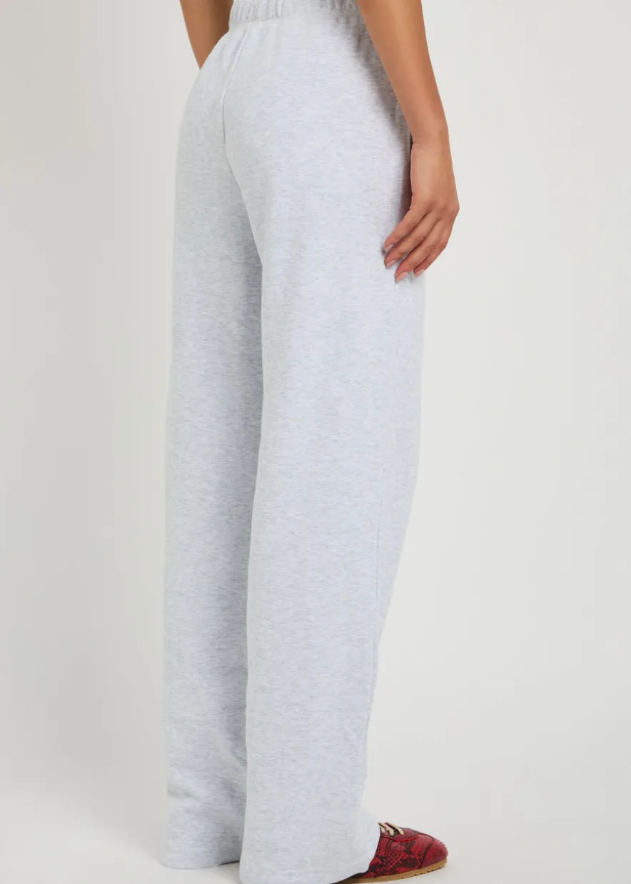 Cotton-blend straight-leg sweatpants