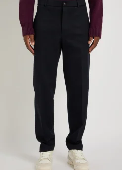 Cotton-blend trousers