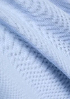Cotton-mesh polo shirt