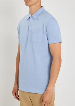 Cotton-mesh polo shirt