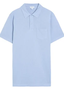 Cotton-mesh polo shirt