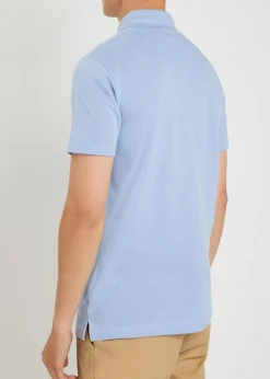 Cotton-mesh polo shirt