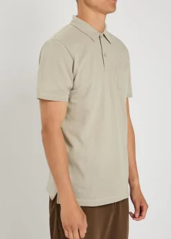 Cotton-mesh polo shirt
