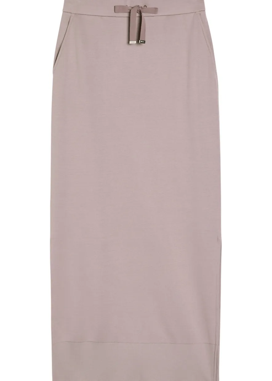 Cotton midi skirt