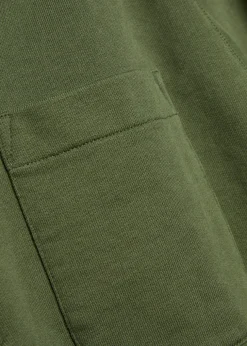 Cotton polo sweatshirt