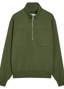 Cotton polo sweatshirt