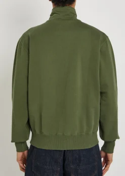 Cotton polo sweatshirt