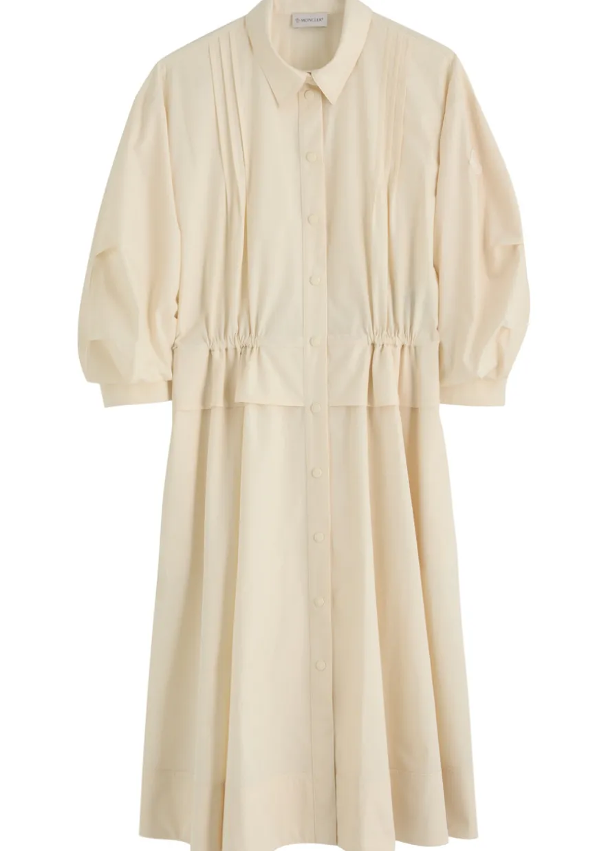 Cotton-poplin midi shirt dress