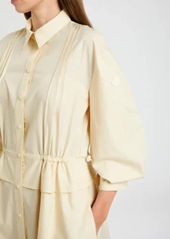Cotton-poplin midi shirt dress