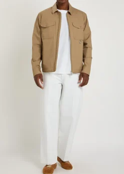 Cotton-poplin overshirt