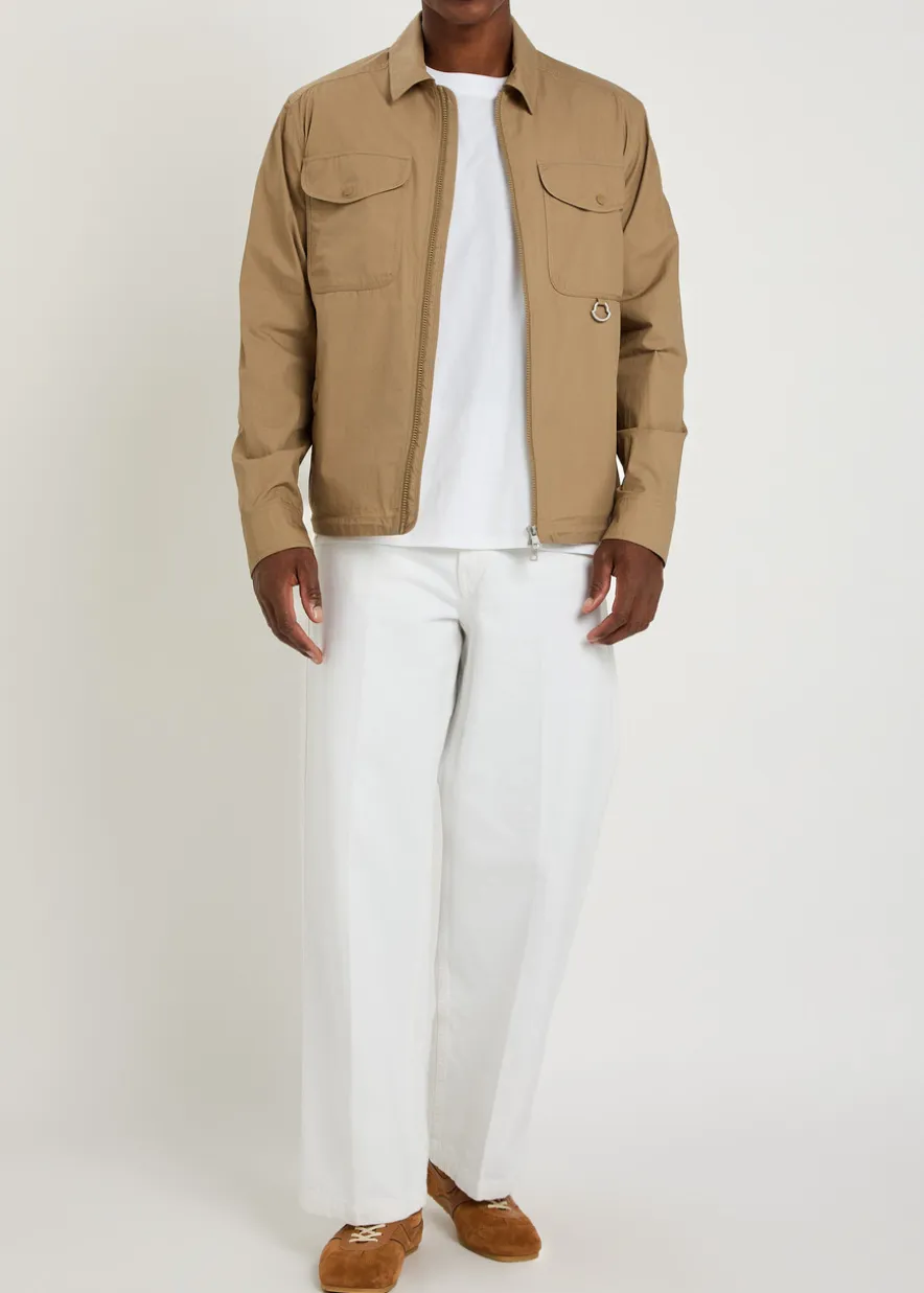 Cotton-poplin overshirt