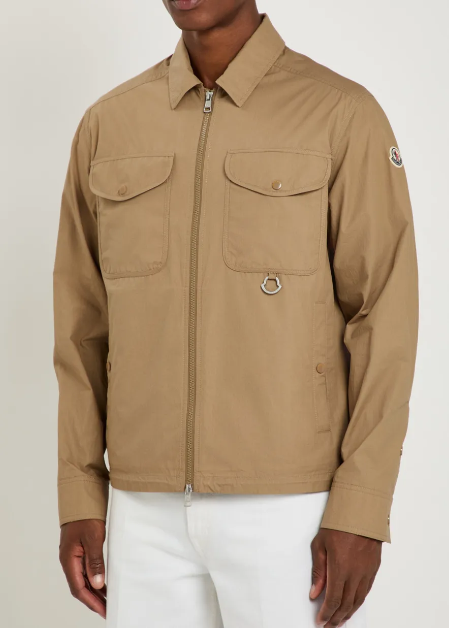 Cotton-poplin overshirt